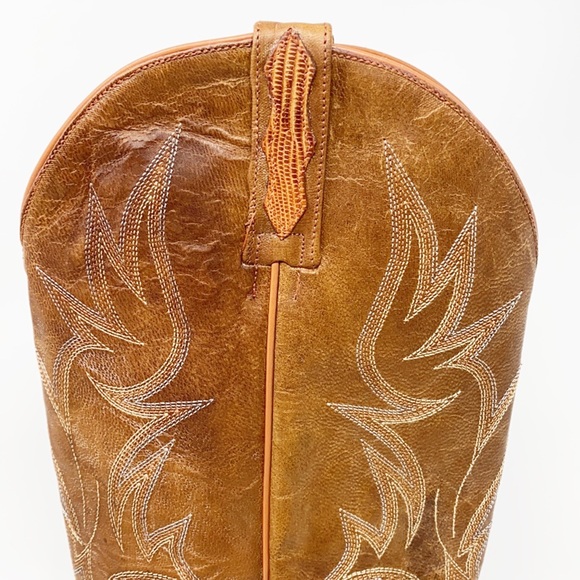 NWOT Young Guns Men's Lizard Snip Toe Cowboy Boots - Picture 9 of 14